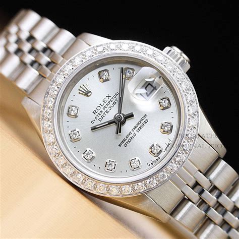 rolex womens diamond watch|Rolex oyster perpetual datejust women's.